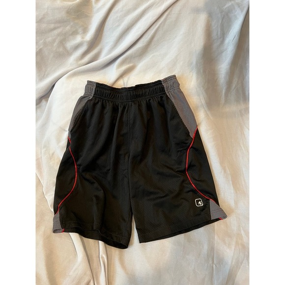 AND1 Black Red Trim Basketball Shorts - Picture 1 of 4